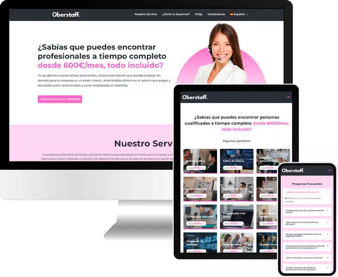 Pagina web de Oberstaff
